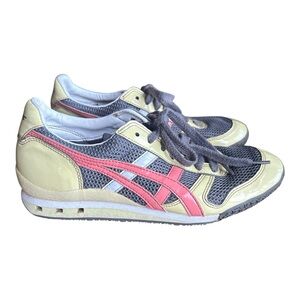 Asics Onitsuka Tiger Ultimate 81 Low Top Sneakers Yellow Pink Retro Y2K 6.5